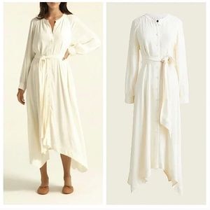 J Crew Long Sleeve Ivory dress Size S